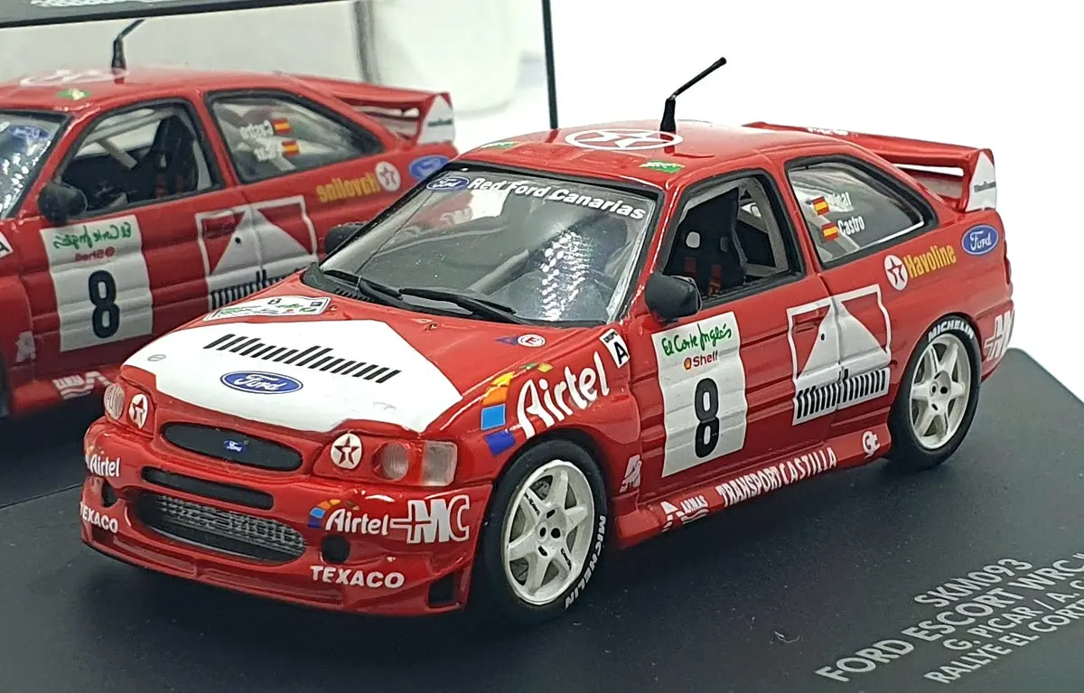 Skid 1/43 Scale Skm093 - Ford Escort Wrc "Airtel" #8 El Corte Ingles 1999 1