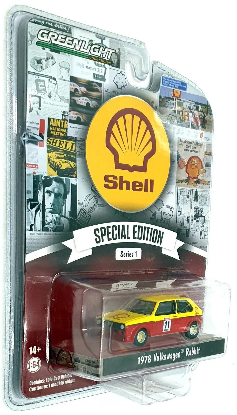 Greenlight 1/64 Scale 41125-B - 1978 Volkswagen Rabbit Car #11 1