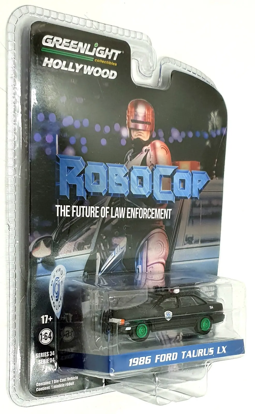 Greenlight 1/64 Scale 44940-D - 1986 Ford Taurus Lx Robocop - Chase 1