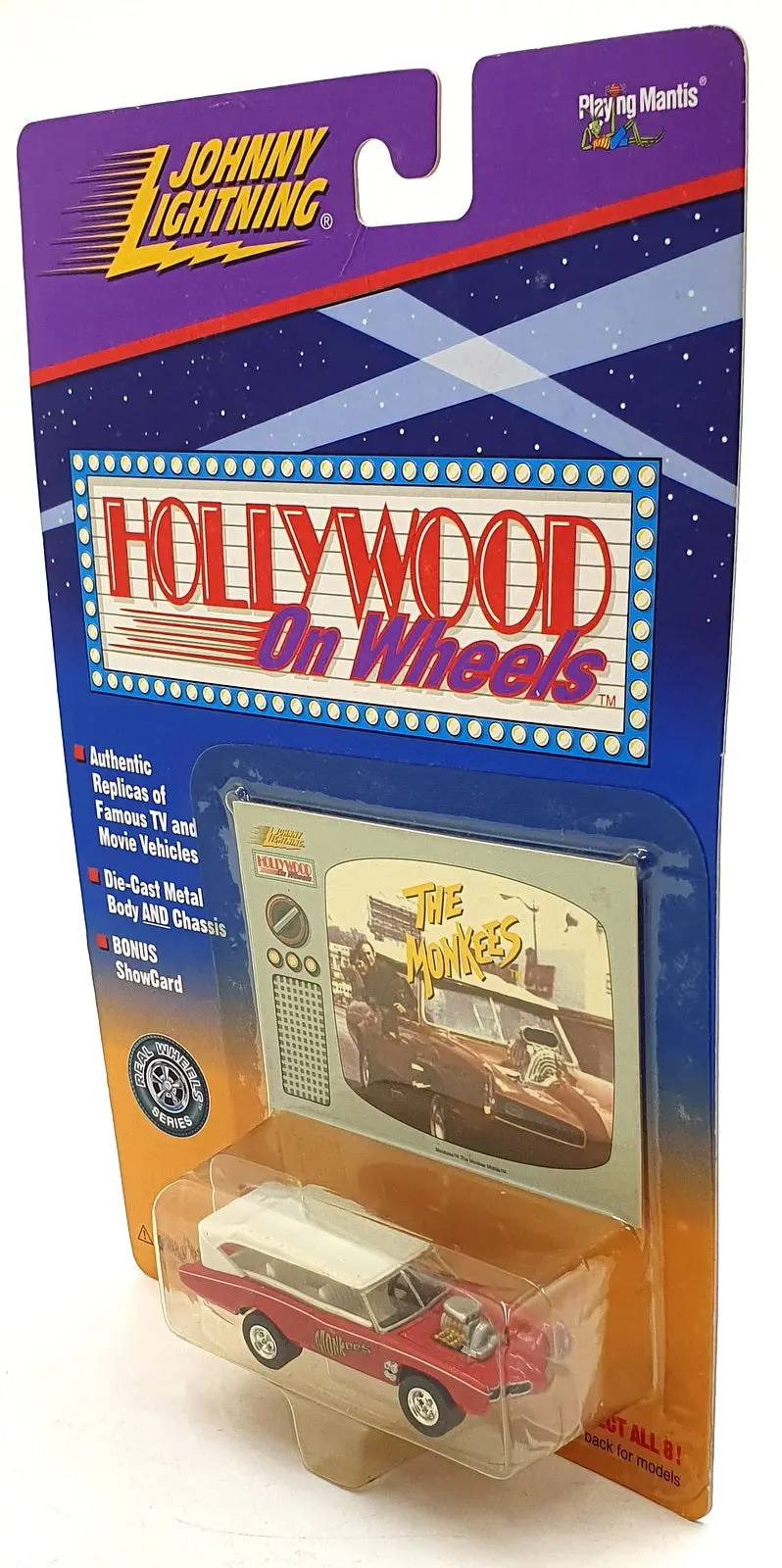 Johnny Lightning 1/64 Scale 431-00 - The Monkees Car With Decals - Show Card 1