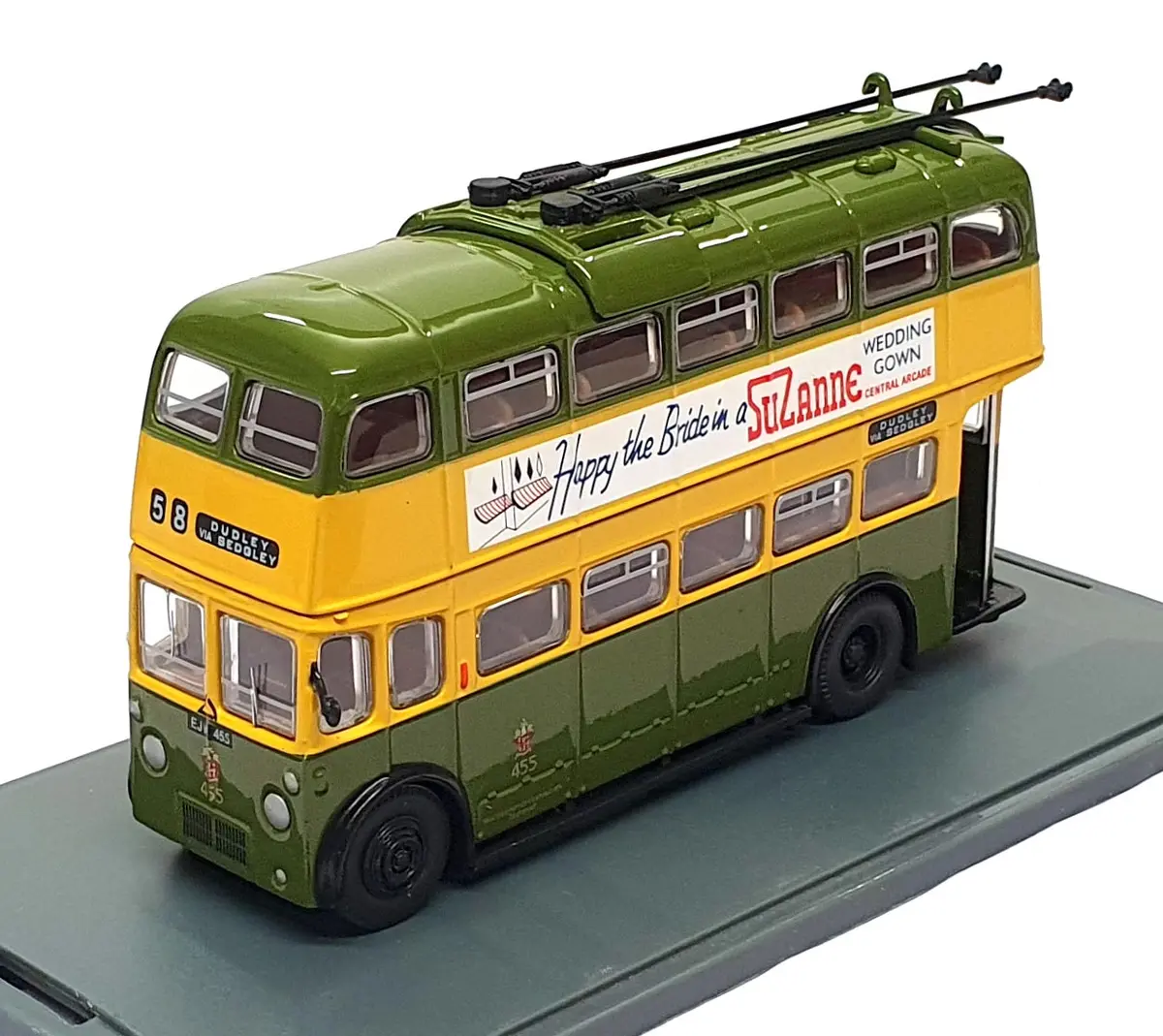 Corgi 1/76 Scale Om40102b - Trolleybus Wolverhampton Rt. 58 Dudley Dual Dest. 1
