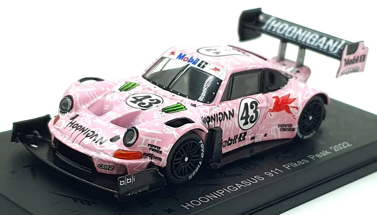 Spark 1/64 Scale 64S053 - Hoonipigasus 911 #43 Pikes Peak 2022 1