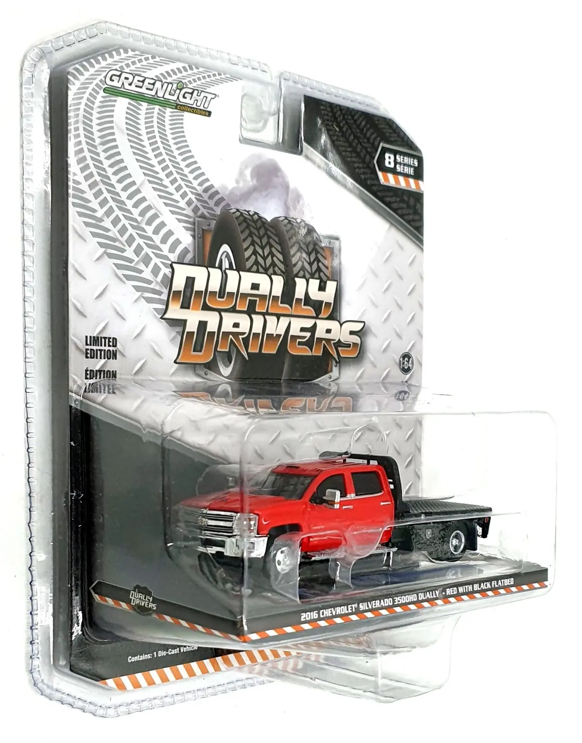 Greenlight 1/64 Scale 46080-C - 2016 Chevrolet Silverado 3500Hd Dually Flatbed 1