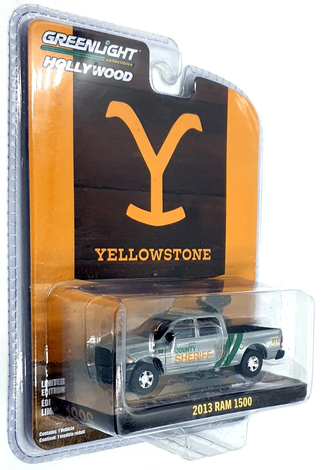 Greenlight 1/64 Scale 62030-A - 2013 Ram 1500 County Sheriff Yellowstone 1