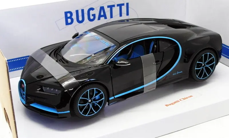 Burago 1/18 Scale Diecast Model Car 18-11040Bk - Bugatti Chiron - Black 1