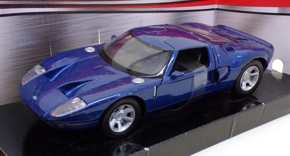 Motor Max 1/24 Scale Model Car 73297 - Ford Gt Concept - Metallic Blue 1