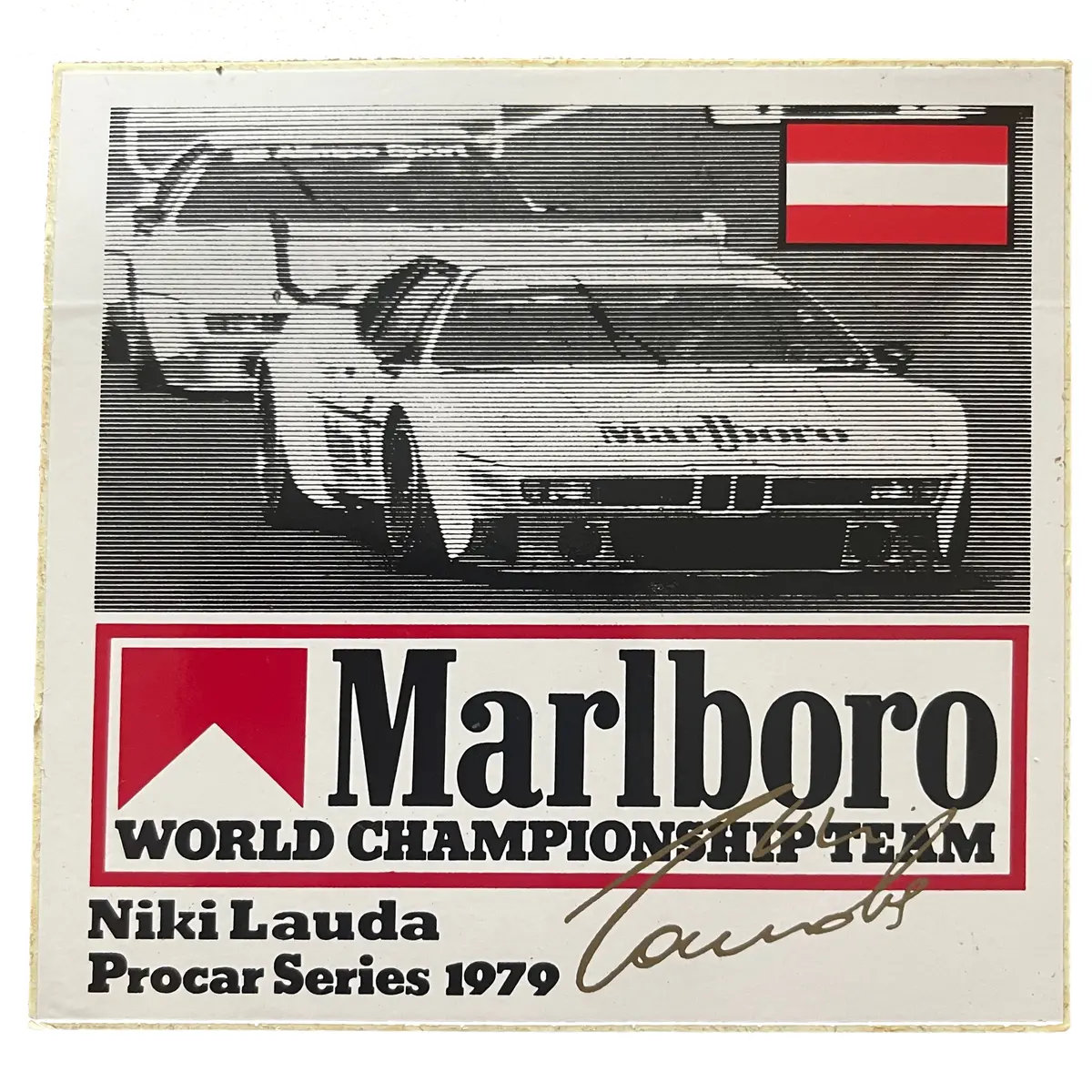 Marlboro-World-Championship-Team-Driver-Sticker- Niki Lauda - Procar Series 1979 1