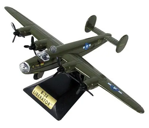 Motormax Skywings 1/100 Scale 77026 - B-24 Liberator With Display Stand 1