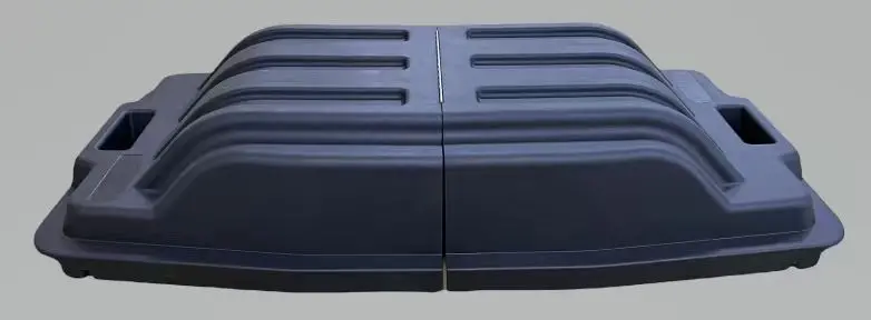 Duradrive Tt70112 1/2 Cu. Yd. Tilt Trash Cart Lid 1