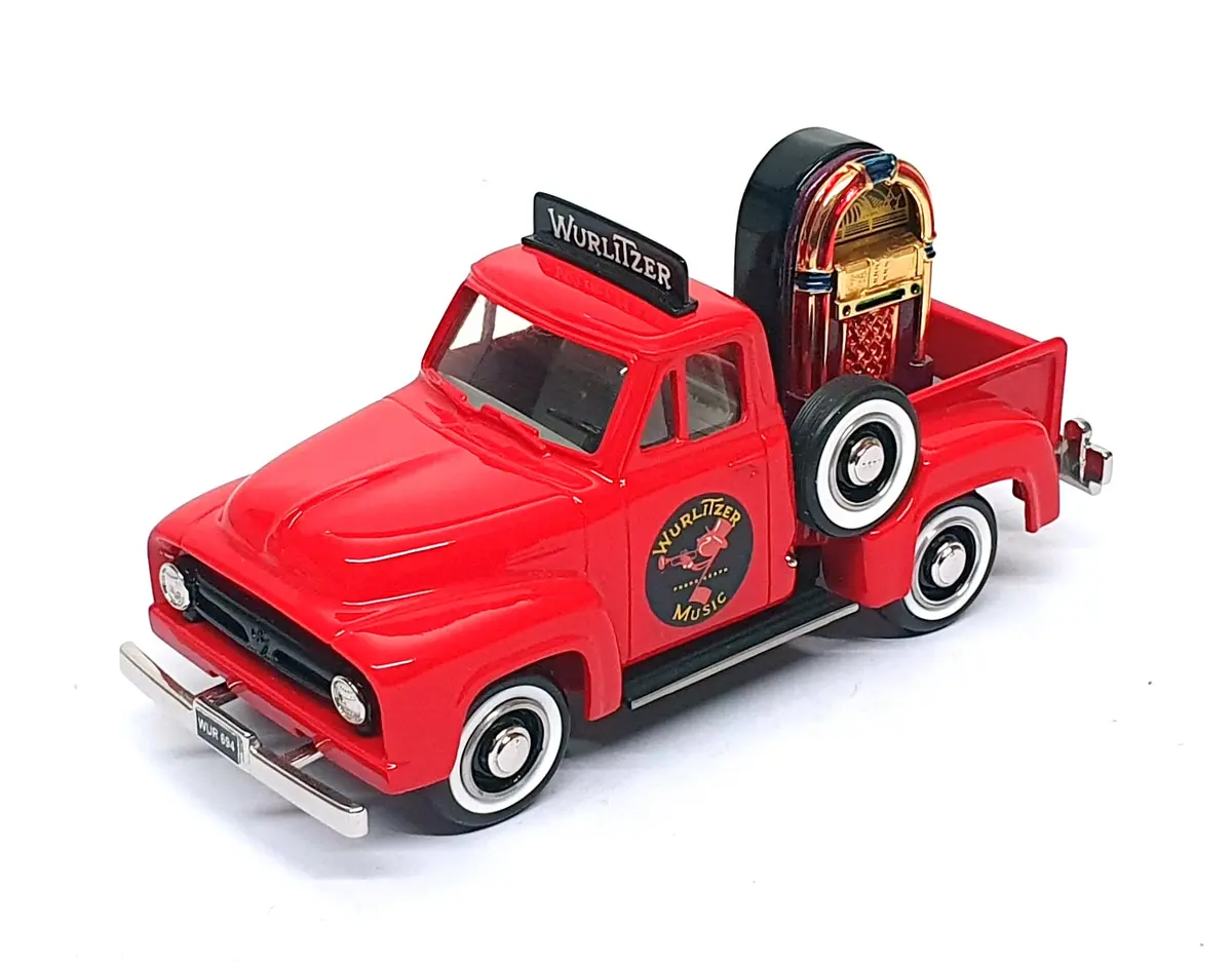 Durham Classics 1/43 Scale Dcl01r - 1953 Ford F100 Pick-Up Wurlitzer - Red 1