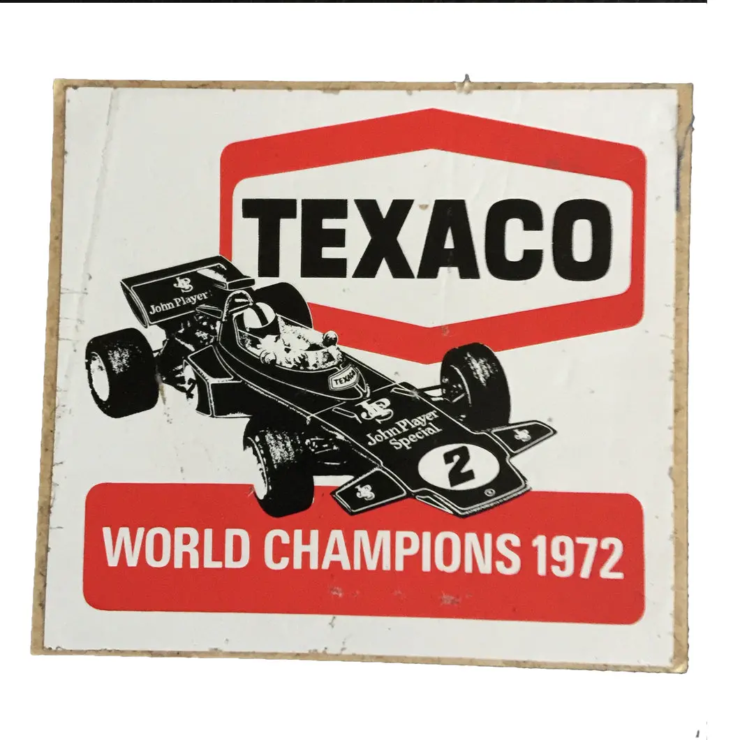 Texaco Team Lotus 72 Sticker 2 1