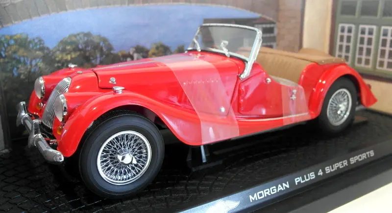 Kyosho 1/18 Scale Diecast - 08112R Morgan Plus 4 Super Sports Red 1