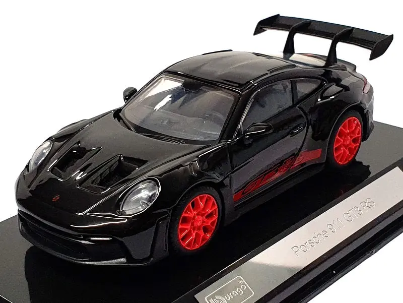Burago 1/43 Scale Diecast 18-38313 - Porsche 911 Gt3 Rs - Black/Red 1