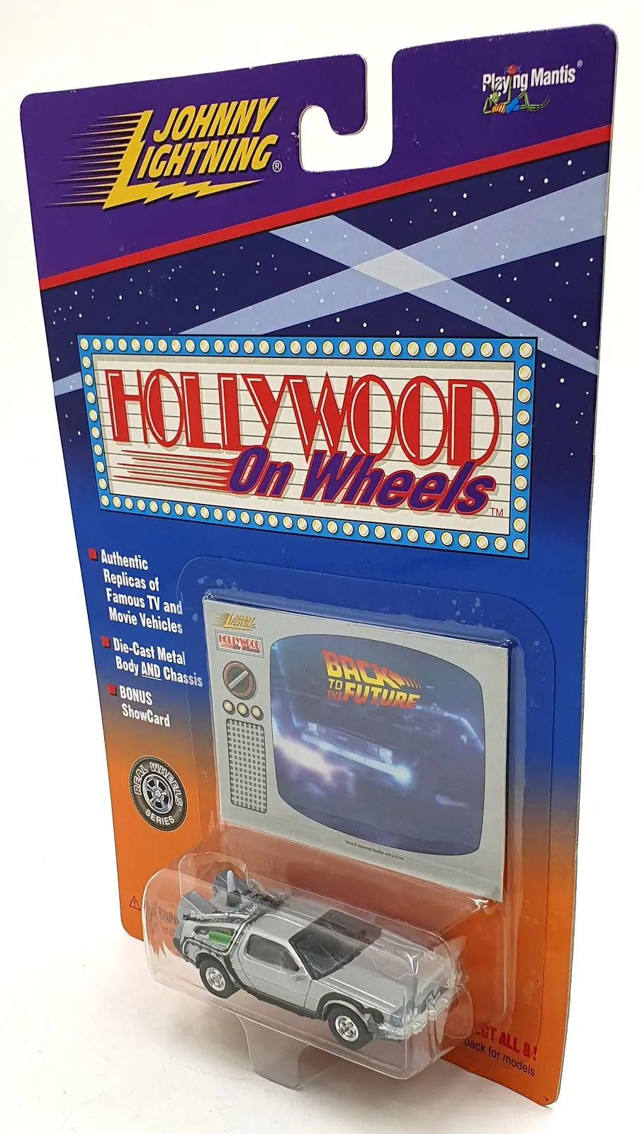 Johnny Lightning 1/64 Scale 431-01A - Delorean Back To The Future Car Show Card 1