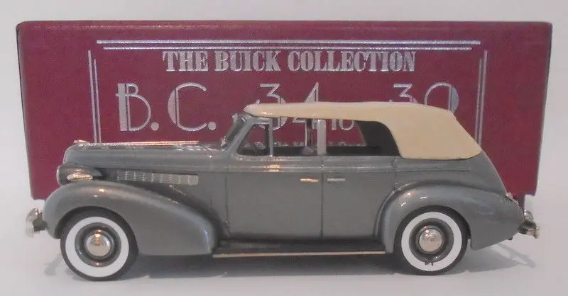 Brooklin Models 1/43 Scale Bc015 - 1938 Buick 4-Door Phaeton M-40C Homer Gray 1