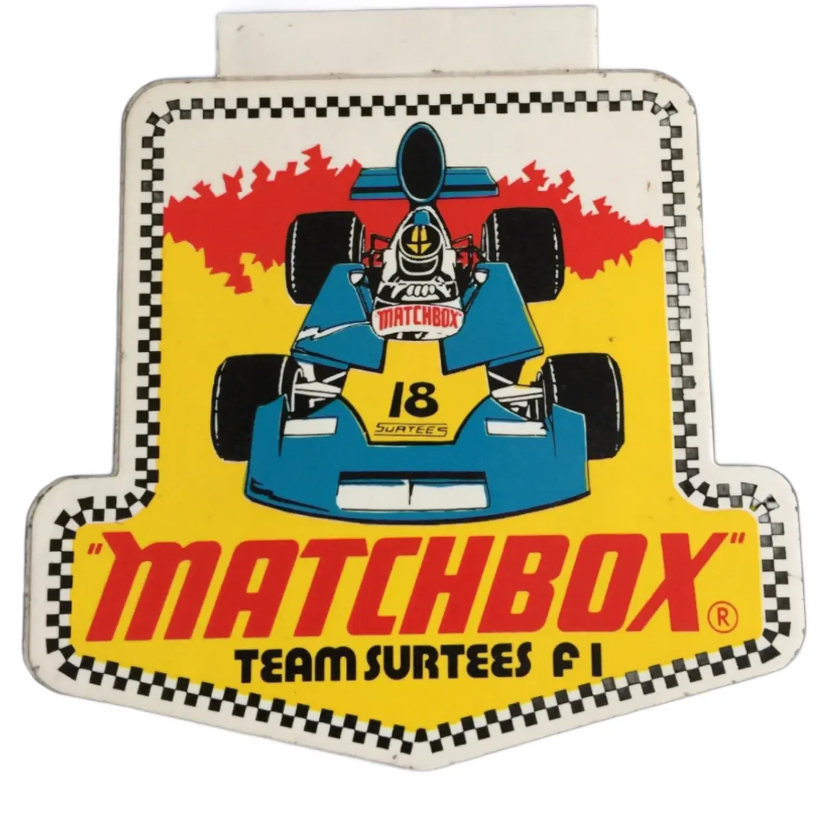 Surtees Matchbox 1974 F1  Sticker 1