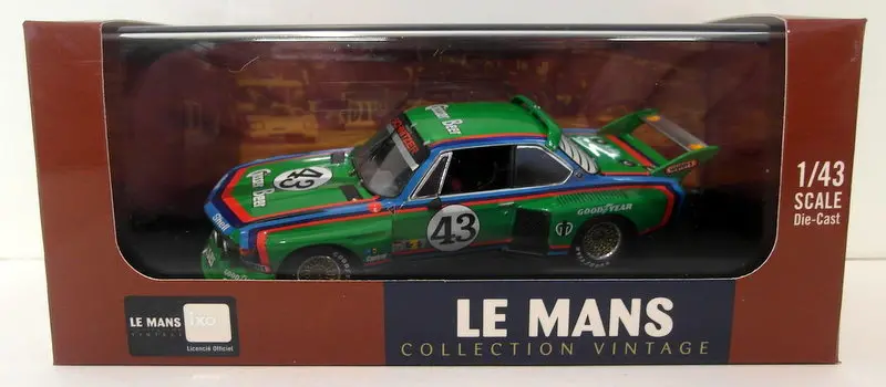 Ixo 1/43 Scale - Lmc150 Bmw 3.5 Csl Gr5 #43 Le Mans 1976 1