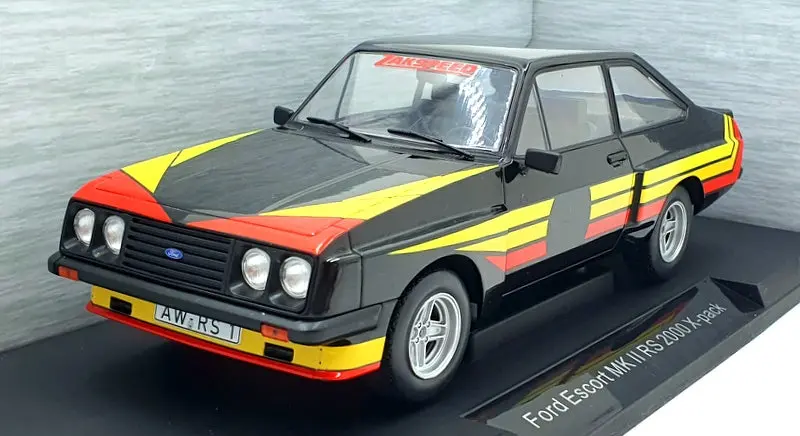 Model Car Group 1/18 Scale Mcg18531 Ford Escort Mkii Rs 2000 X-Pack Black/Yellow 1