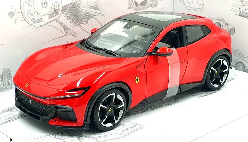 Burago 1/24 Scale Diecast 18-26030 - Ferrari Purosangue - Red 1