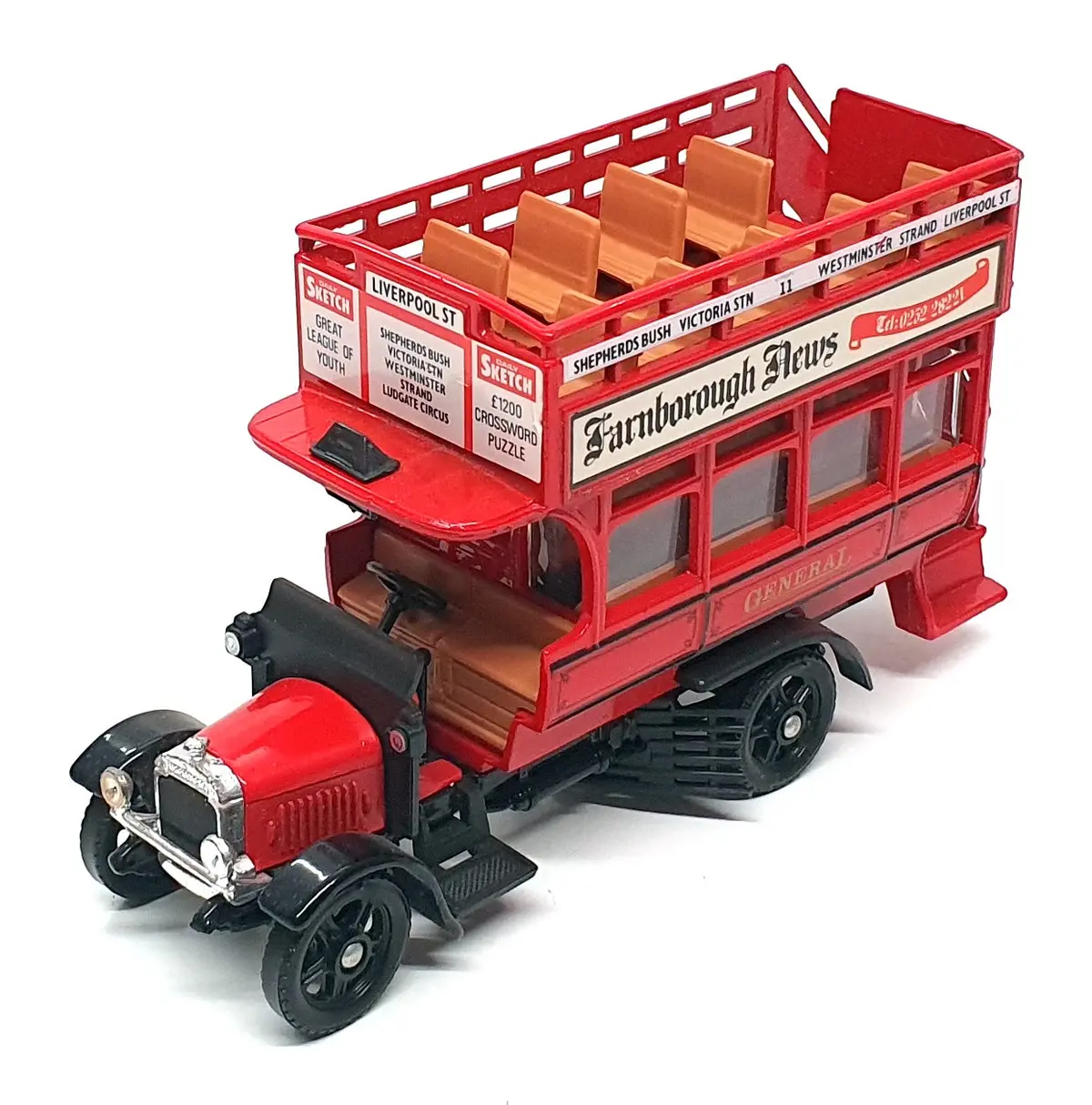 Corgi Appx 15Cm Long Diecast Tbc07g - Thornycroft Bus Reworked 1