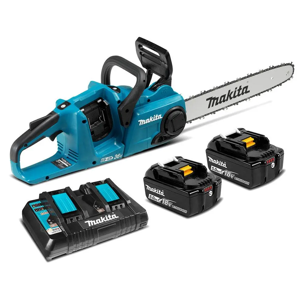 Makita Duc400pt2 36V(18Vx2) Lxt Brushless 16 In. Rear Handle Chainsaw Kit (5.0Ah X2) 1