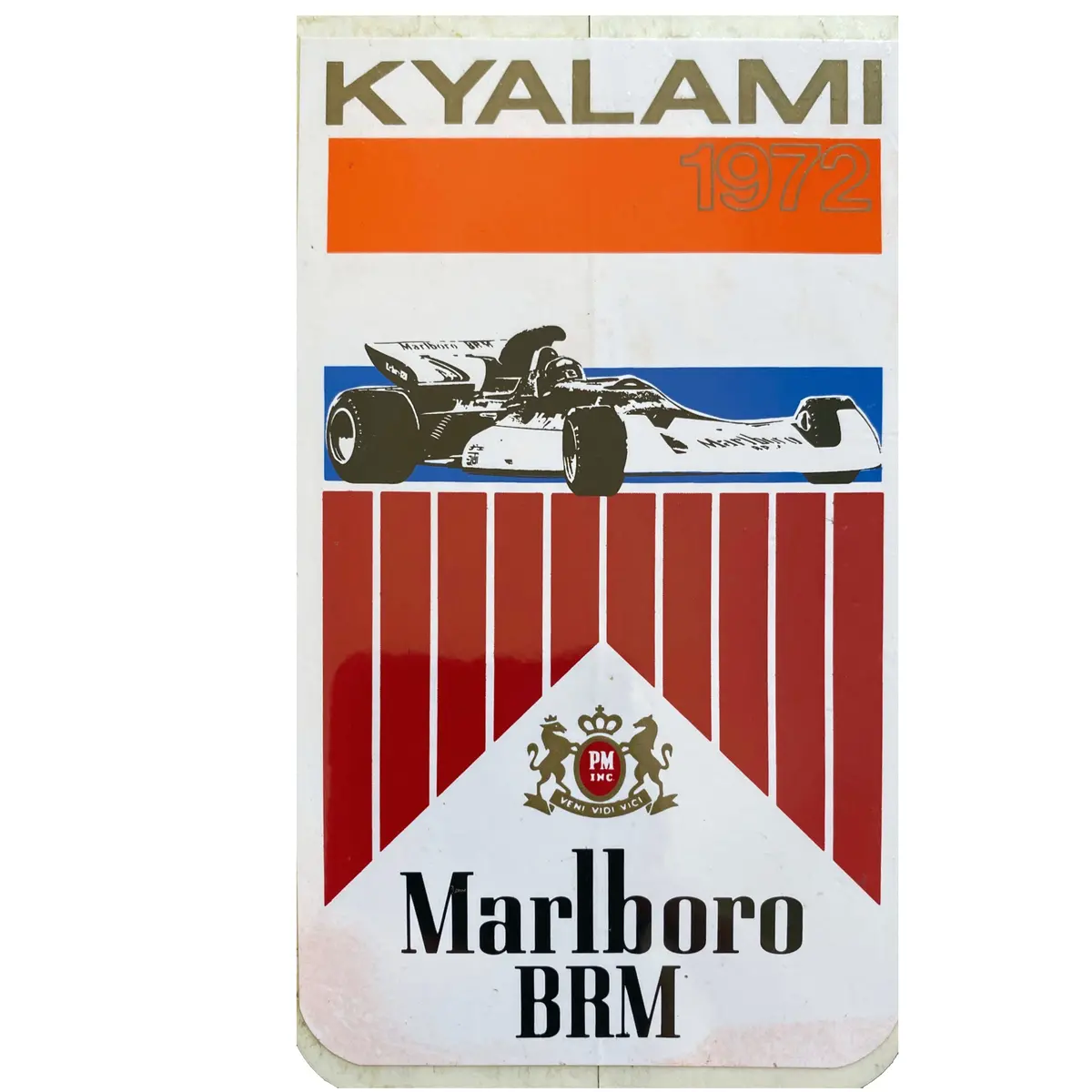 Marlboro Brm - Race Sticker - 1972 - South Africa 1