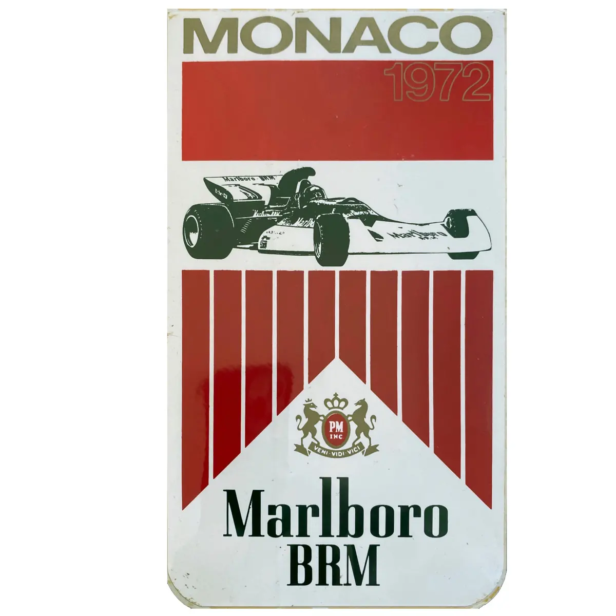 Marlboro Brm - Race Sticker - 1972 - Monaco 1