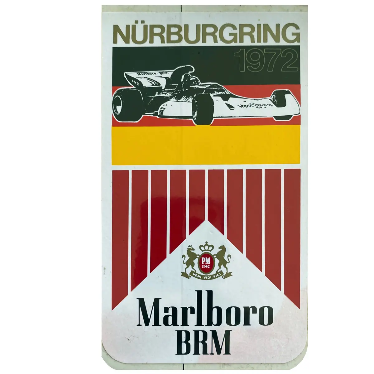 Marlboro Brm - Race Sticker - 1972 - Germany 1