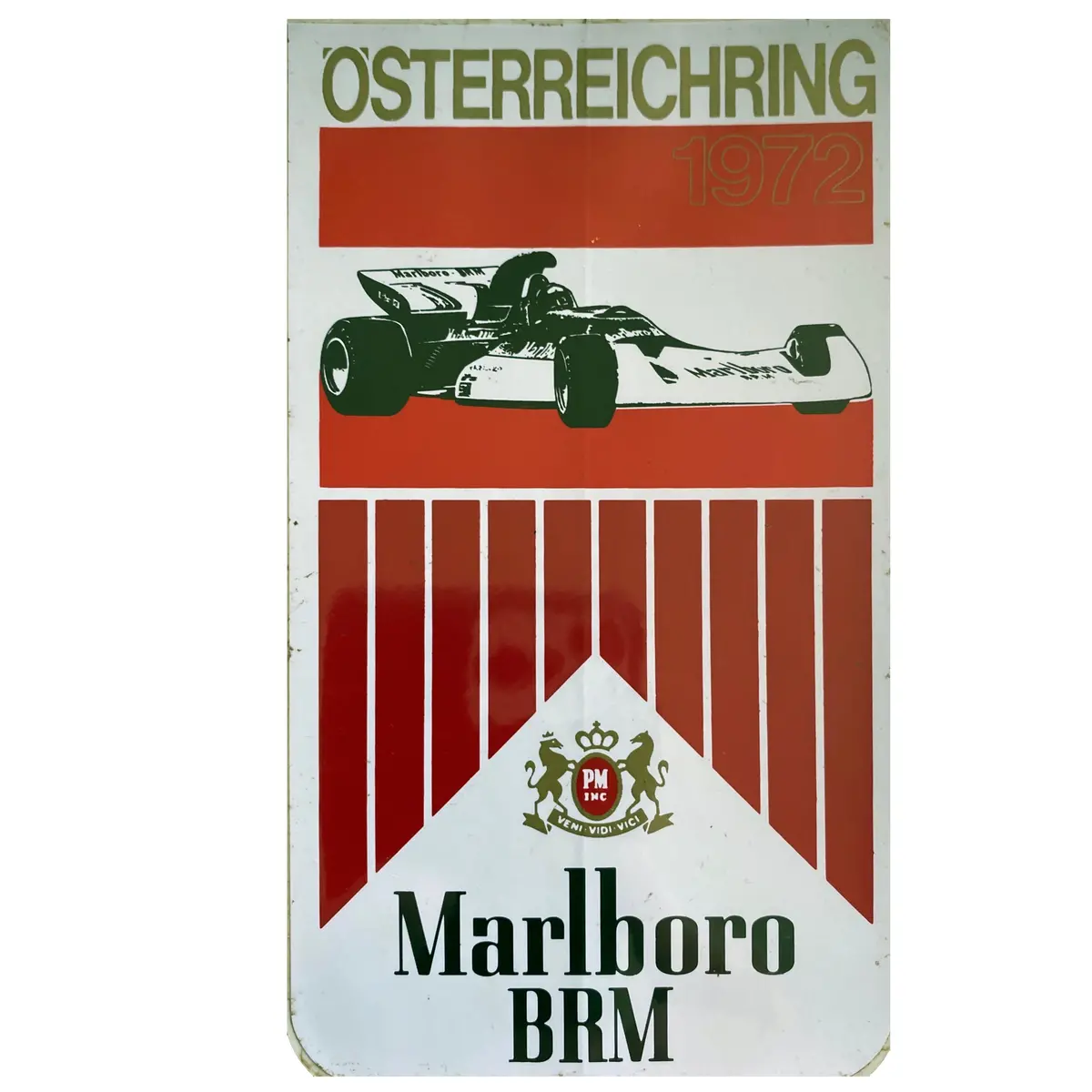 Marlboro Brm - Race Sticker - 1972 - Austria 1