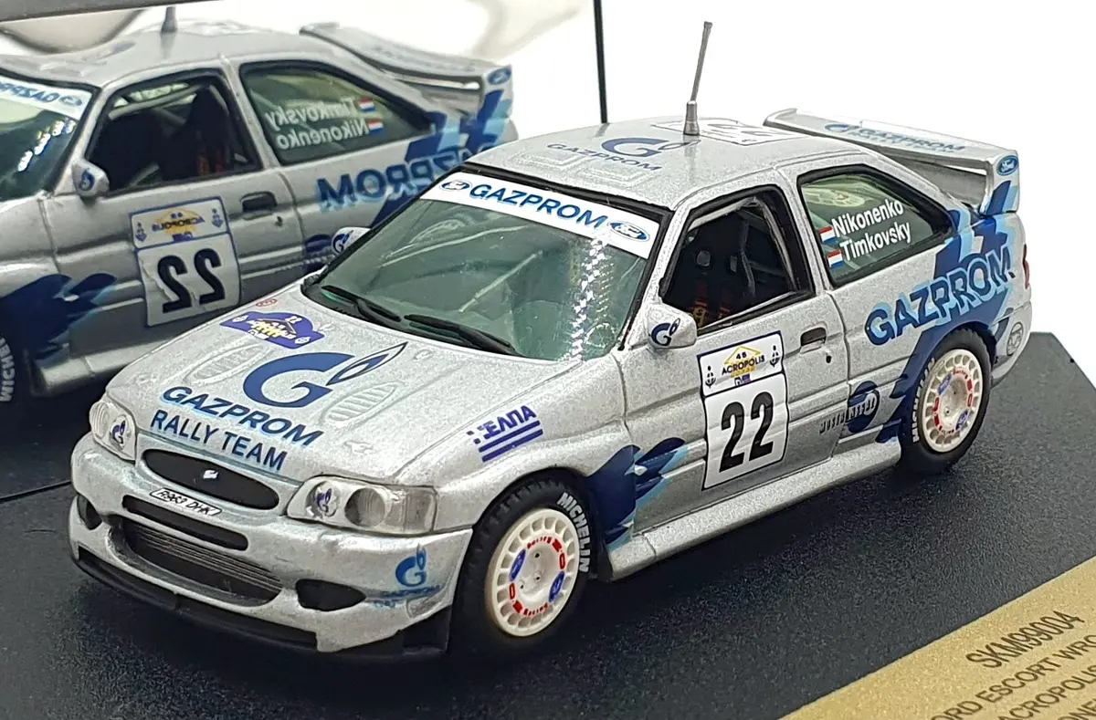 Skid 1/43 Scale Skm99004 - Ford Escort Wrc "Gazprom" #22 Acropolis Rally 1998 1