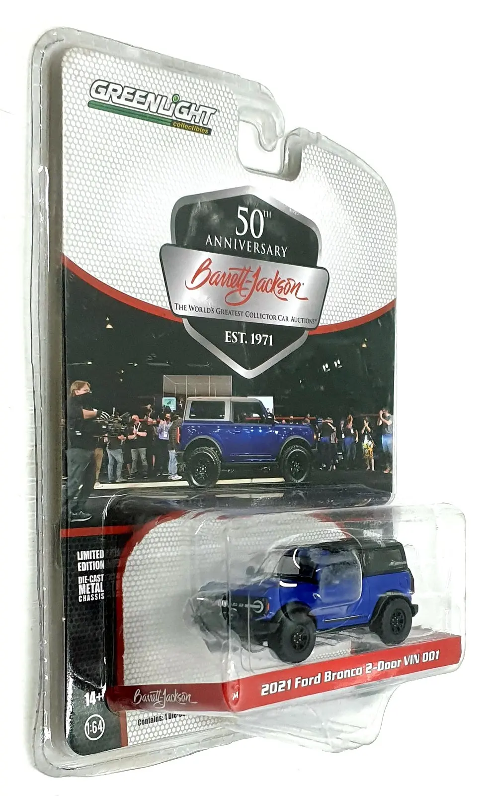 Greenlight 1/64 Scale 37240-E - 2021 Ford Bronco 2-Door Vin 001 1