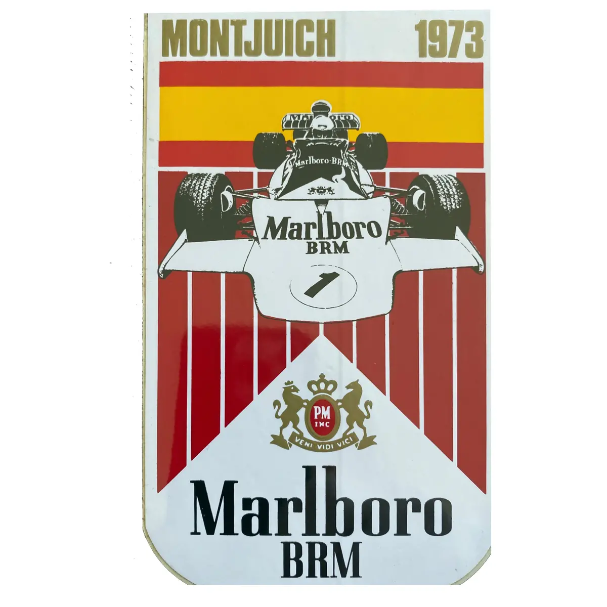 Marlboro Brm - Race Sticker - 1973 - Spain 1