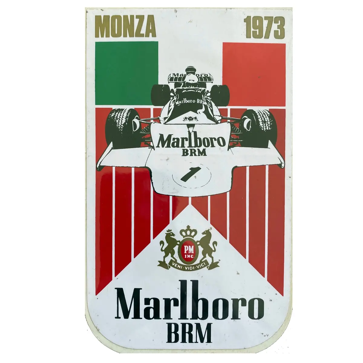 Marlboro Brm - Race Sticker - 1973 - Italy 1