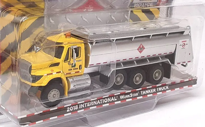 Greenlight 1/64 Scale 45120-A 2018 International Tanker Truck (Workstar) Yellow 2