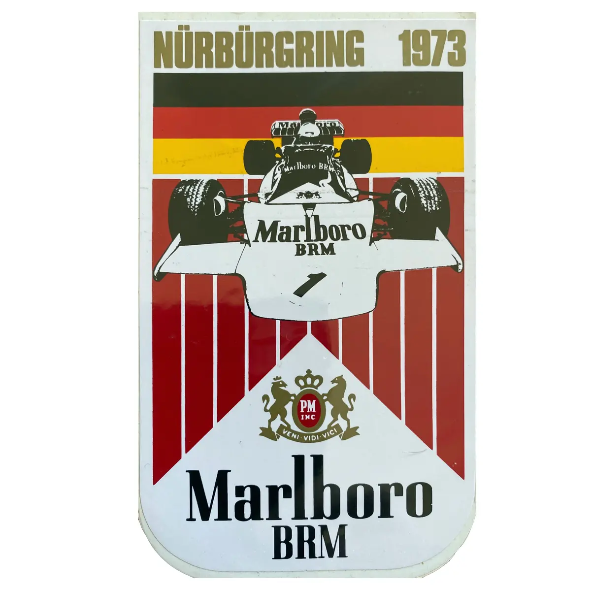 Marlboro Brm - Race Sticker - 1973 - Germany 1