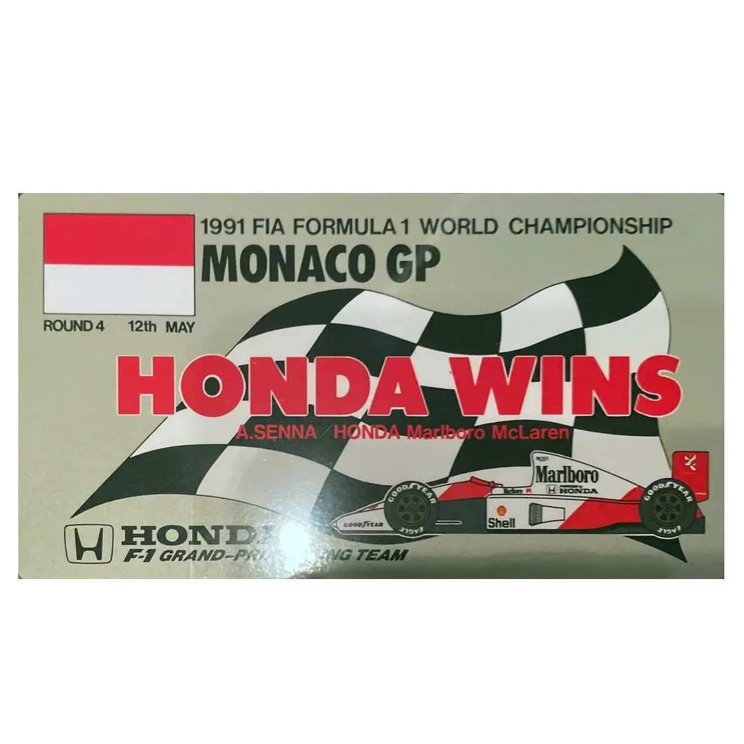 Honda Wins - Monaco - 1991 1