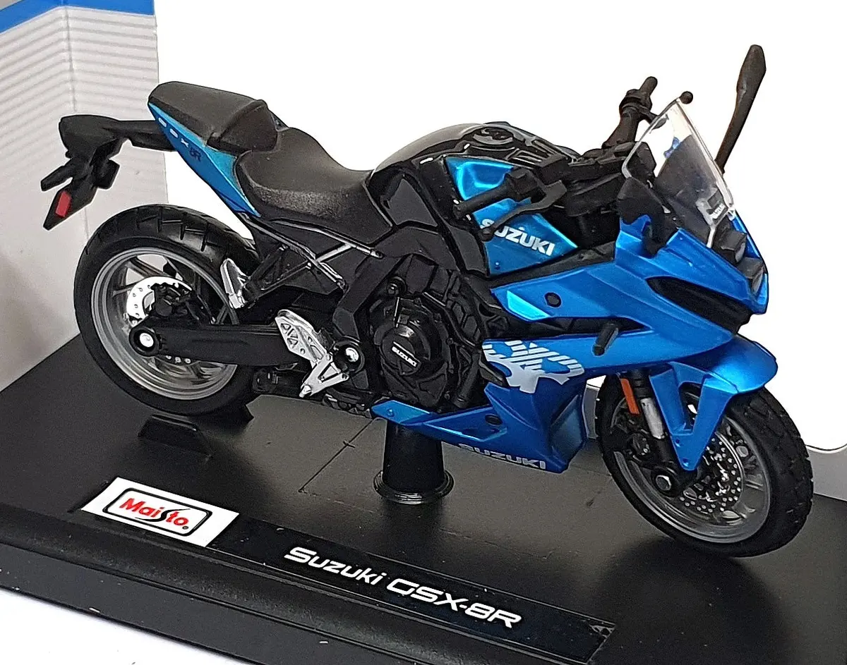 Maisto 1/18 Scale 34007-24906 - Suzuki Csx-8R Motorbike - Met. Blue 1