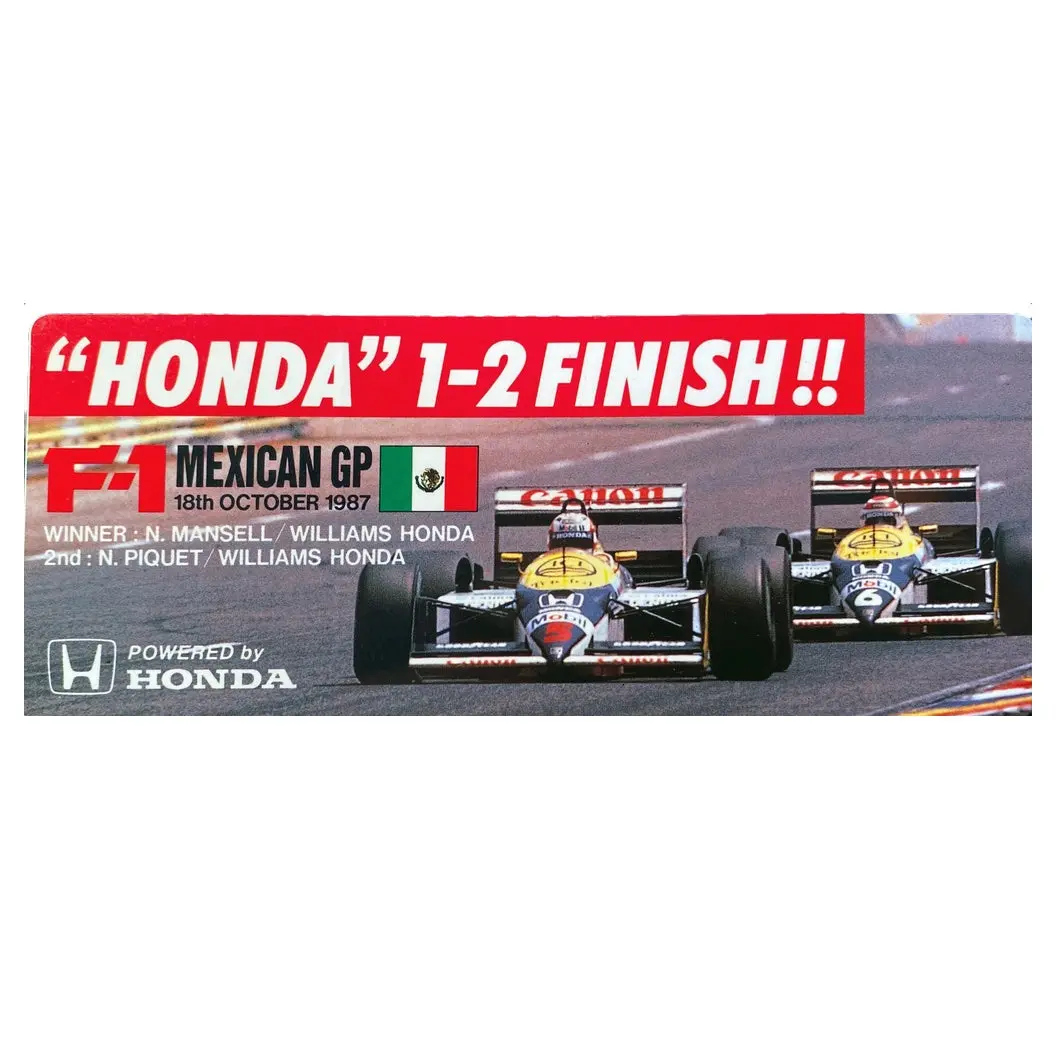 Honda Williams Wins Mexican Gp 1987 1