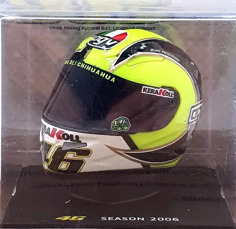 Altaya 1/5 Scale Mt9ala0026 Helmet Motogp Valentino Rossi Season 2006 #46 1