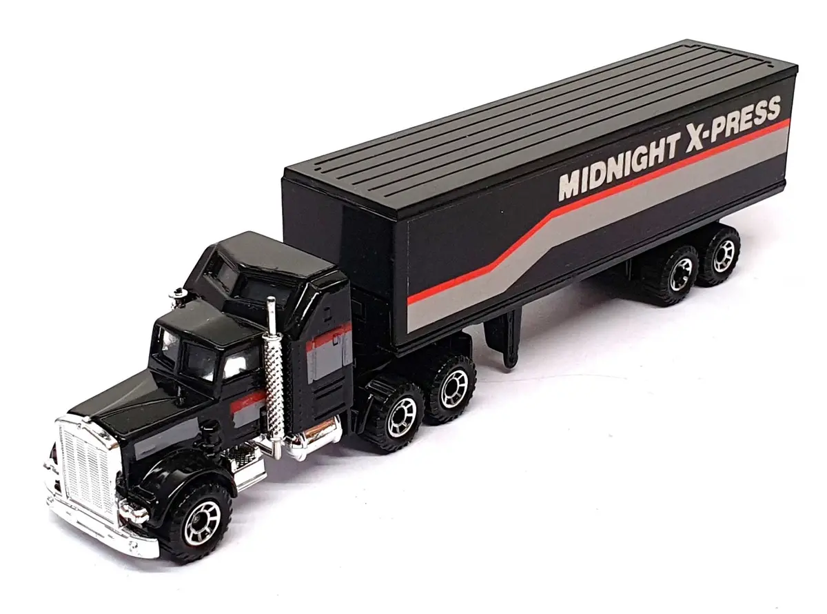 Matchbox 1/100 Scale Cy9 - Kenworth Box Truck Midnight X-Press 1
