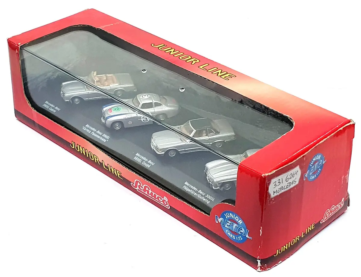 Schuco 1/72 Scale 331 6264 - Mercedes Benz 4 Piece Gift Set - Silver 1