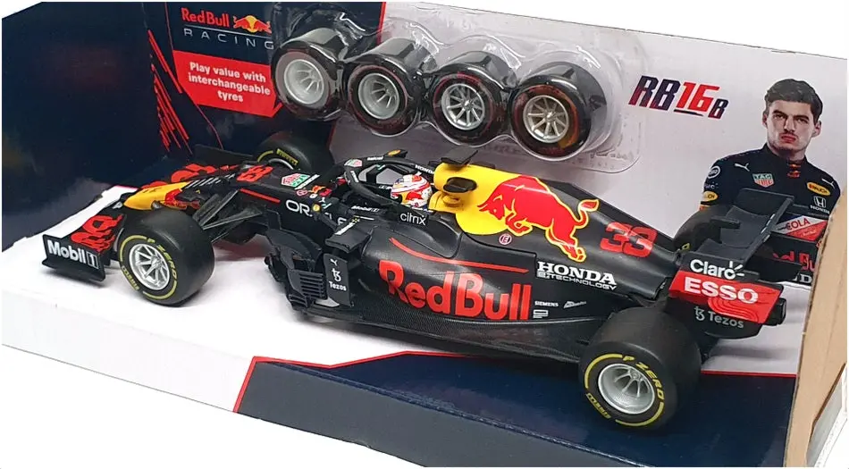 Burago 1/24 Scale 18-28015 - F1 Red Bull Rb16b - #33 Max Verstappen 2