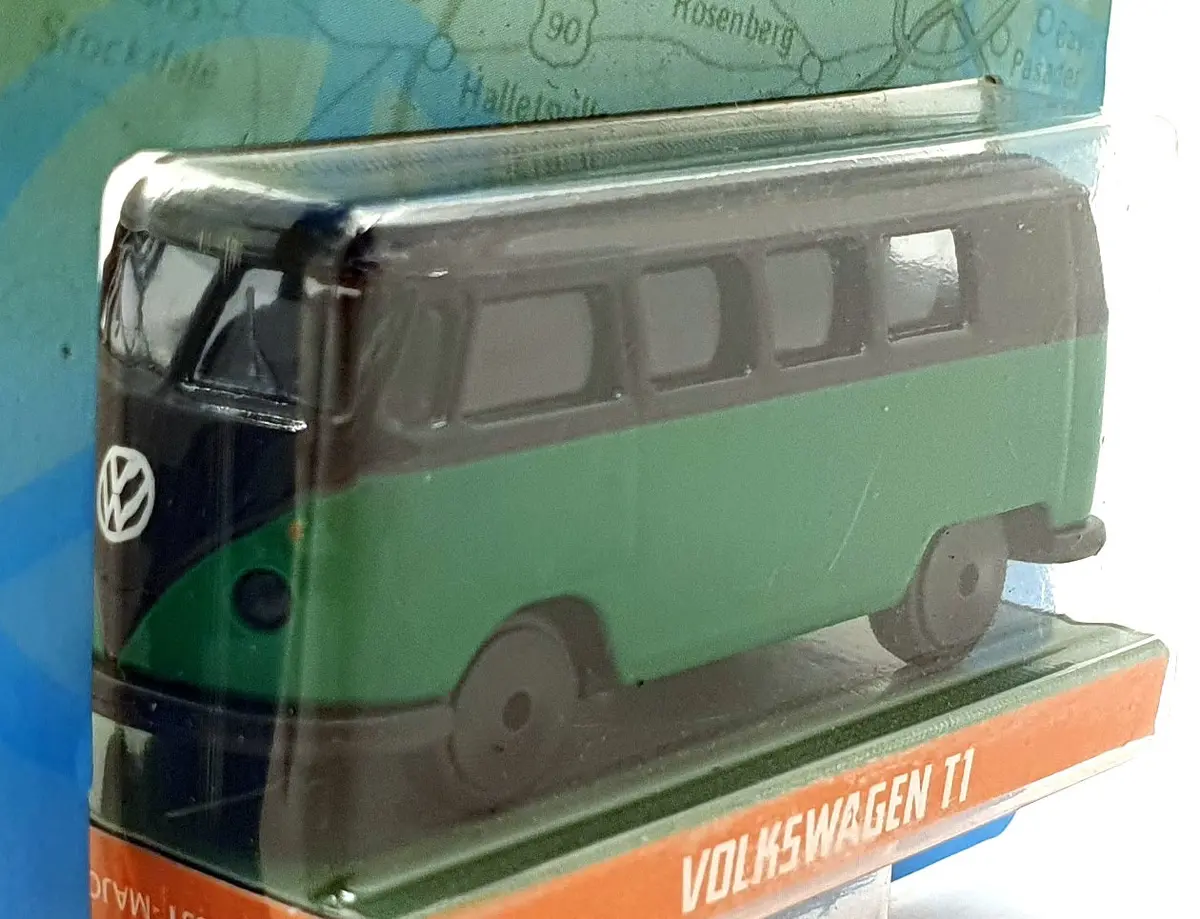 Jada Toys 1/64 Scale 100426C - Volkswagen T1 - Green/Black 1