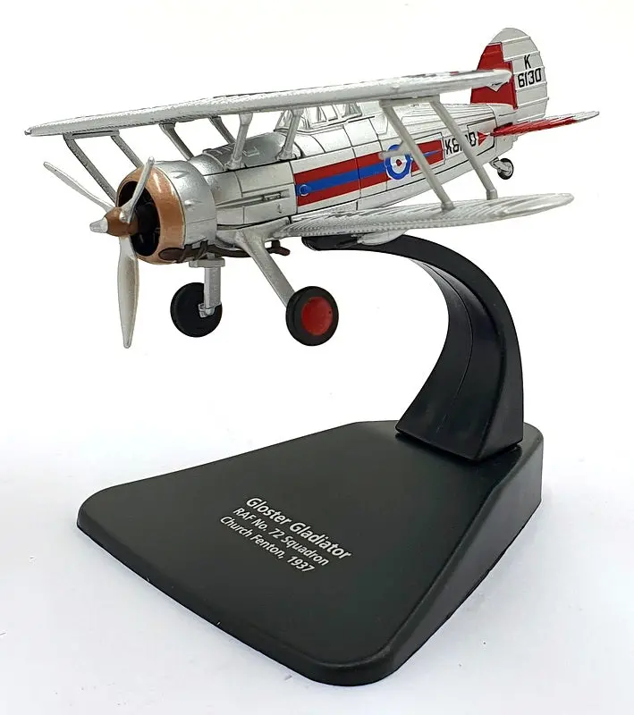 Oxford Diecast 1/72 Scale Ac122 Gloster Gladiator Raf #72 Sqn Church Fenton 1937 1