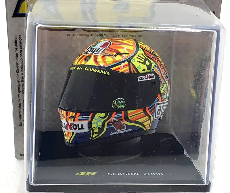 Altaya 1/5 Scale Mt9ala0020 Helmet Motogp Valentino Rossi 2008 Season #46 1
