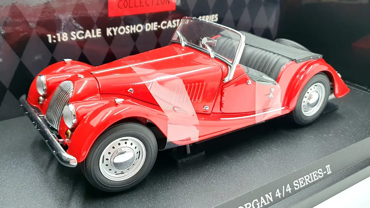 Kyosho 1/18 Scale Diecast 08111R - Morgan 4/4 Series Ii - Red 1