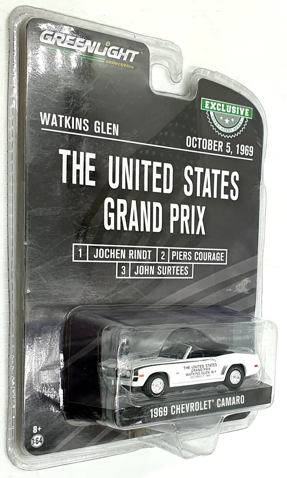 Greenlight 1/64 Scale 30274 - 1969 Chevrolet Camaro Us Grand Prix - Watkins 1