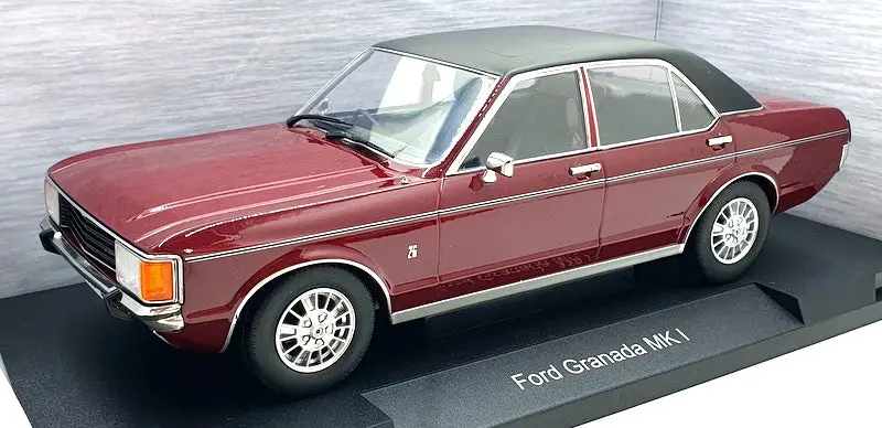 Model Car Group 1/18 Scale Mcg18467 Ford Granada Mk I Met. Dark Red / Black Rhd 1