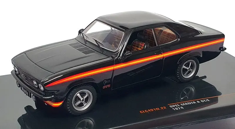 Ixo Models 1/43 Scale Clc491n.22 - 1974 Opel Manta A Gt/E - Black 1