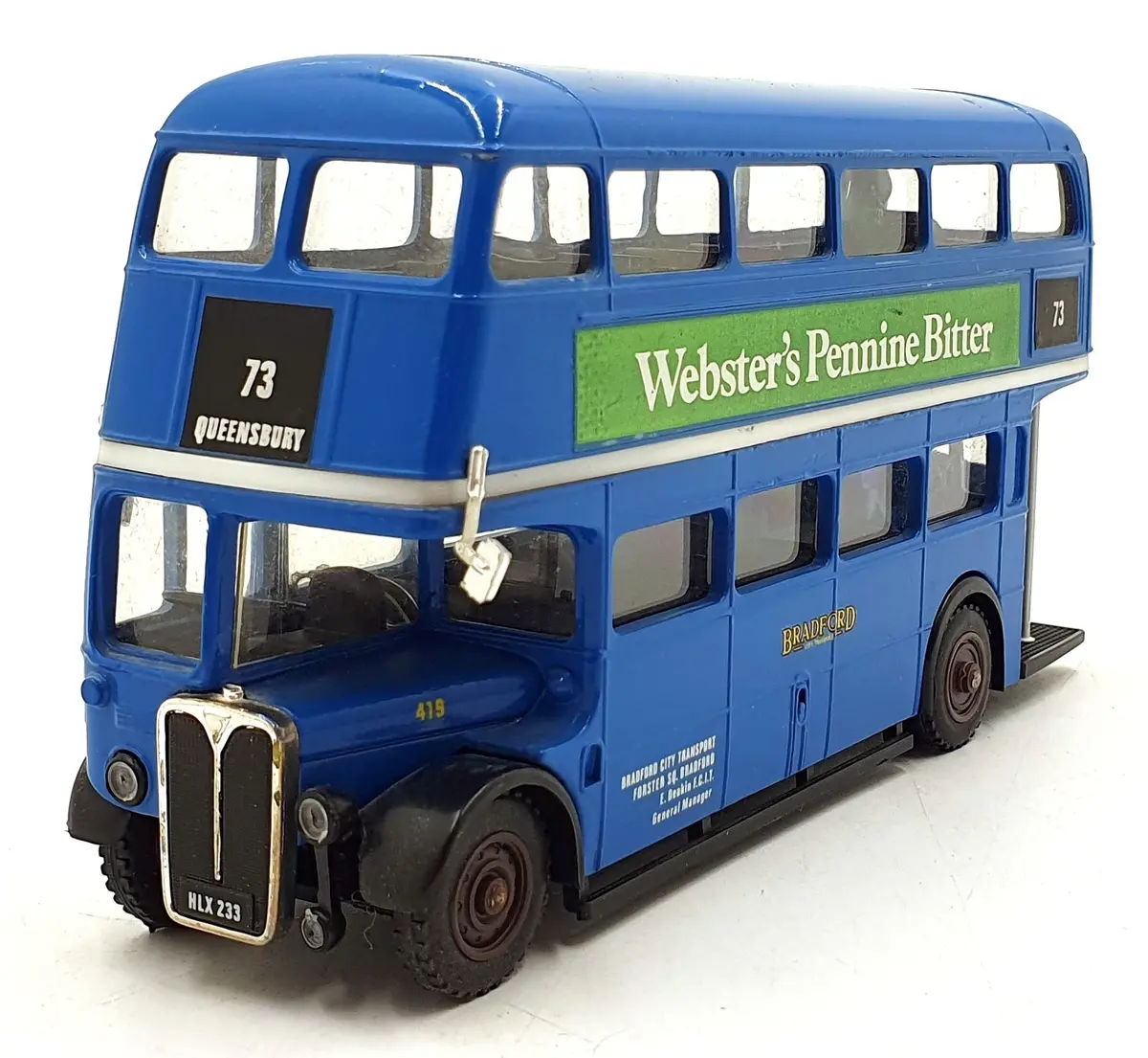 Solido 1/50 Scale 4402 - Aec Double Decker Rt Bus R73 Webster's Pennine Bitter 1